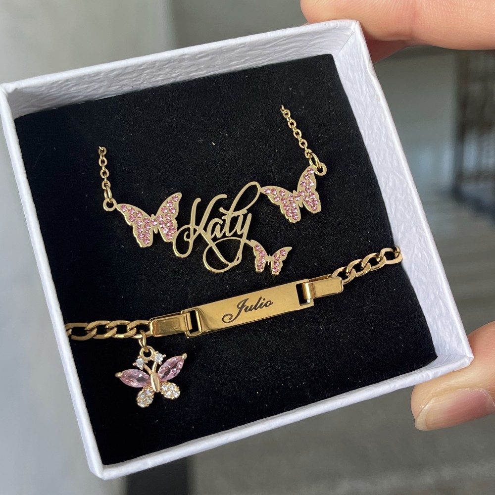 Engraved Name Necklace - دوينج-اسم مخصص قلادة لوحة الاسم ،