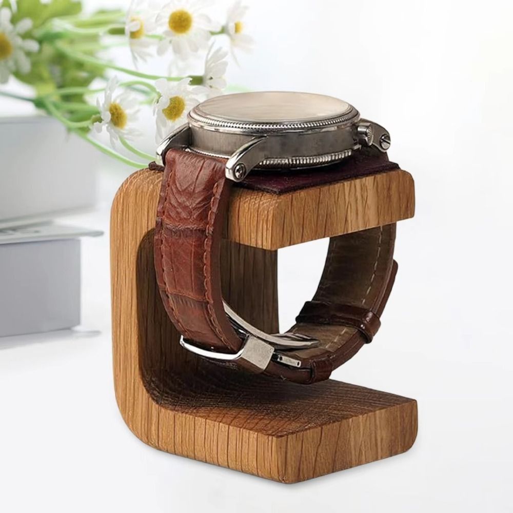 Jewelry Organizer Watches - حامل عرض ساعات خشبي، زينة لسطح