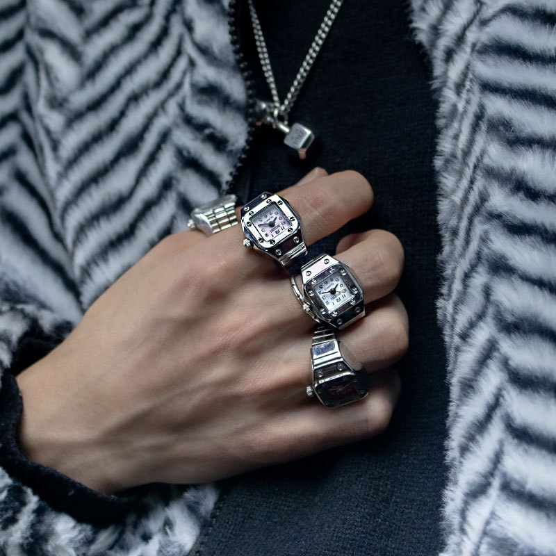 Vintage Jewelry Watches Women - قبلة مجوهرات خمر Y2K خواتم الاصبع