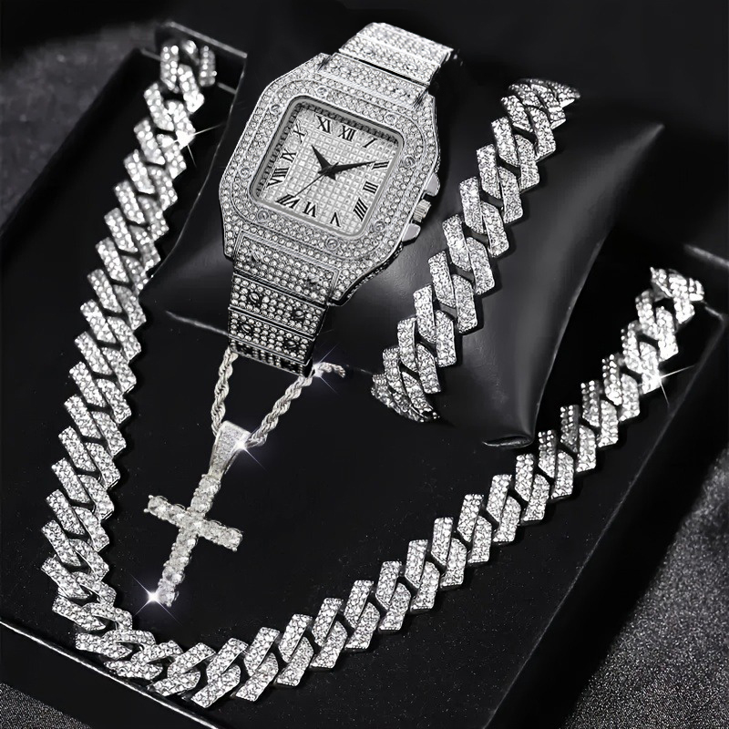Mystery Jewelry Jar Watches - 4 قطع من مجموعة المجوهرات الفاخرة