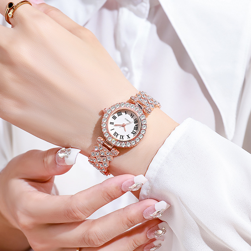 5 قطع من مجموعة ساعات نسائية ف - مراجعة Jewelry Watches Luxury وسعره