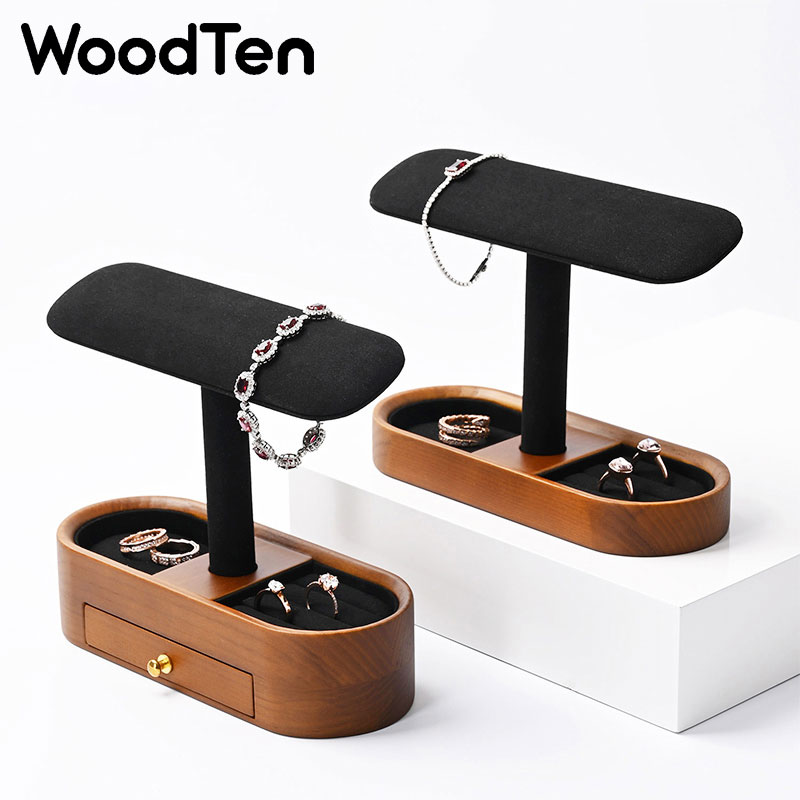 حامل عرض ساعات خشبي مع درج، من - مراجعة Jewelry Organizer Watches وسعره