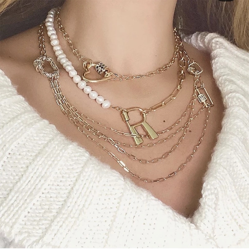 Juya 18K مطلية بالذهب 26 الحرو - مراجعة Engraved Name Necklace وسعره