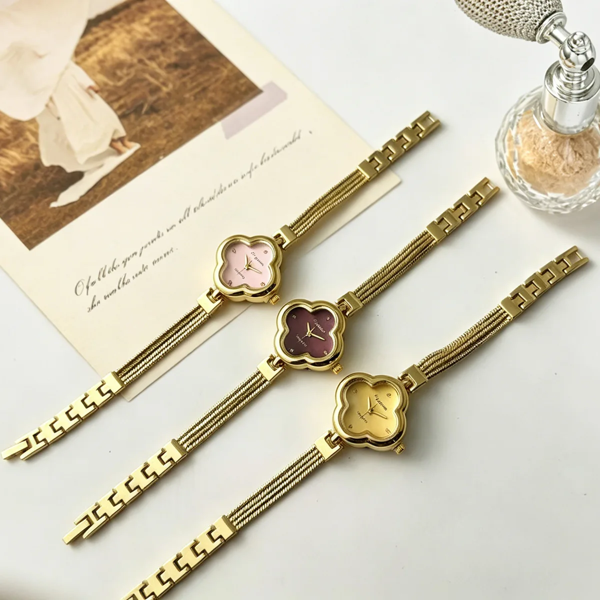 ساعة نسائية عتيقة الطراز بحزام - مراجعة Vintage Jewelry Watches Women وسعره