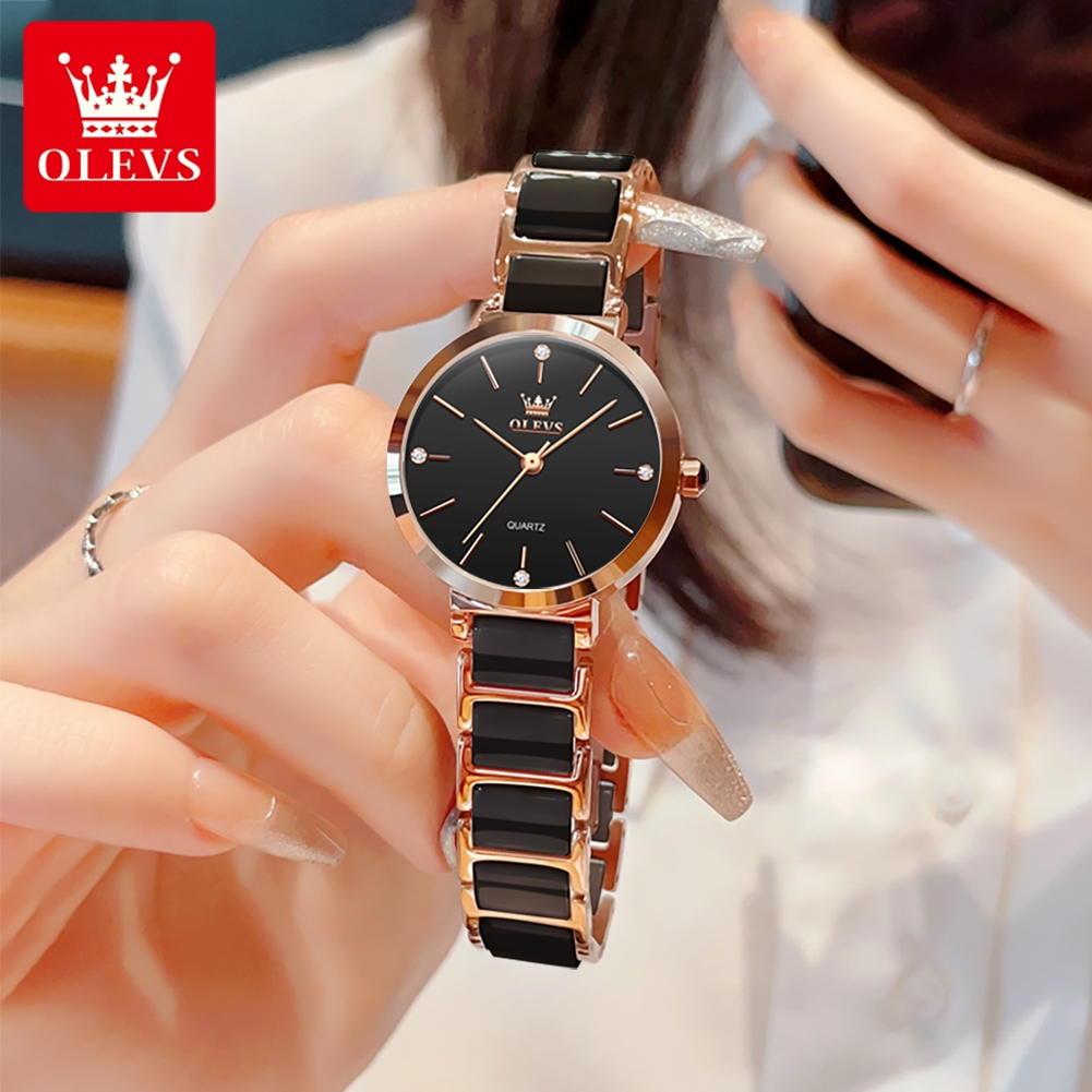 OLEVS ساعة نسائية 5877 ساعة كو - مراجعة Jewelry With Watches وسعره
