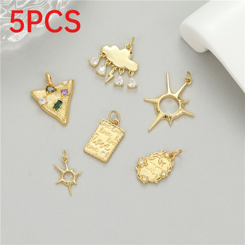 5 قطع من المعلقات الصغيرة متعد - مراجعة Moon Star Earrings وسعره