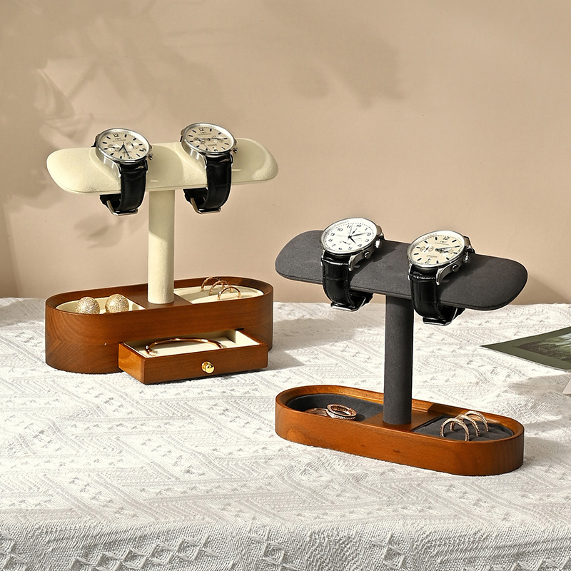 Oirlv خشب متين ساعة منظم الرف  - مراجعة Jewelry With Watches وسعره