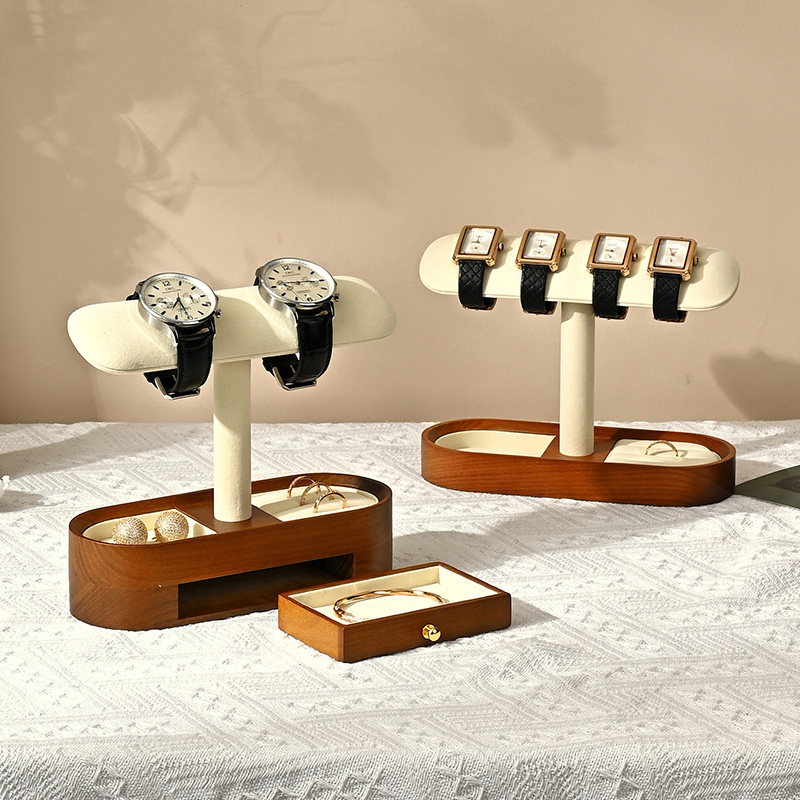 Oirlv خشب متين ساعة منظم الرف  - مراجعة Jewelry With Watches وسعره