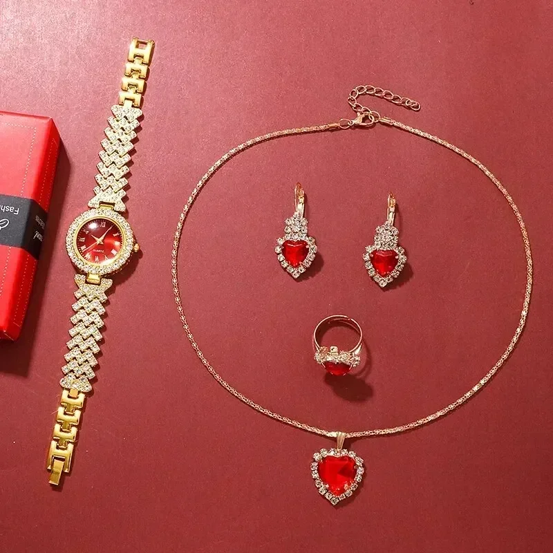 مجموعة مجوهرات ذهبية للنساء ،  - مراجعة Mystery Jewelry Jar Watches وسعره