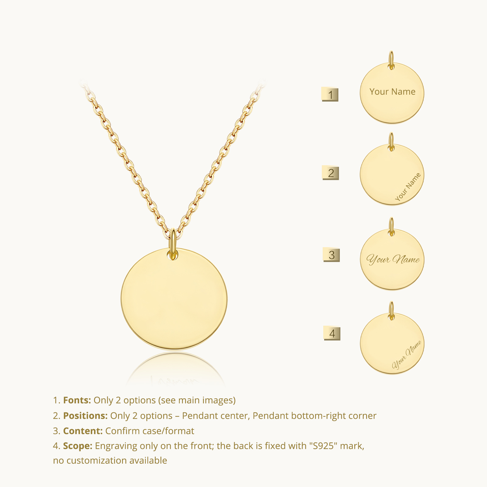 ANDYWEN 925 الفضة الاسترليني ا - مراجعة Engraved Name Necklace وسعره