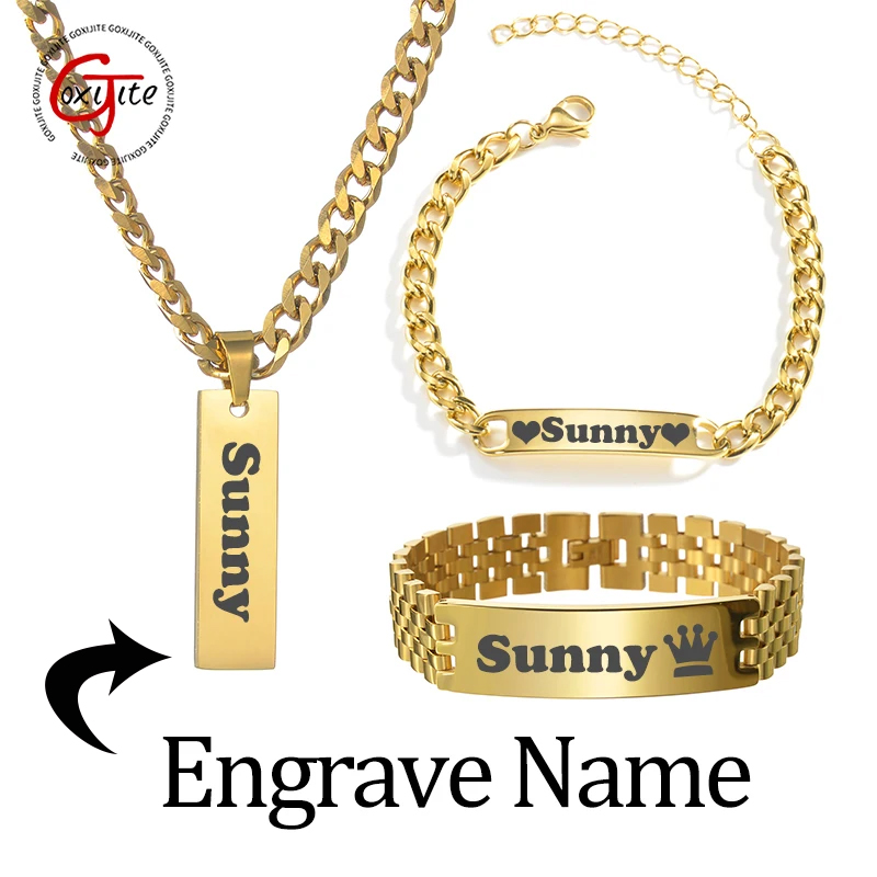 Goxijite مخصص محفورة اسم قلادة - مراجعة Engraved Name Necklace وسعره