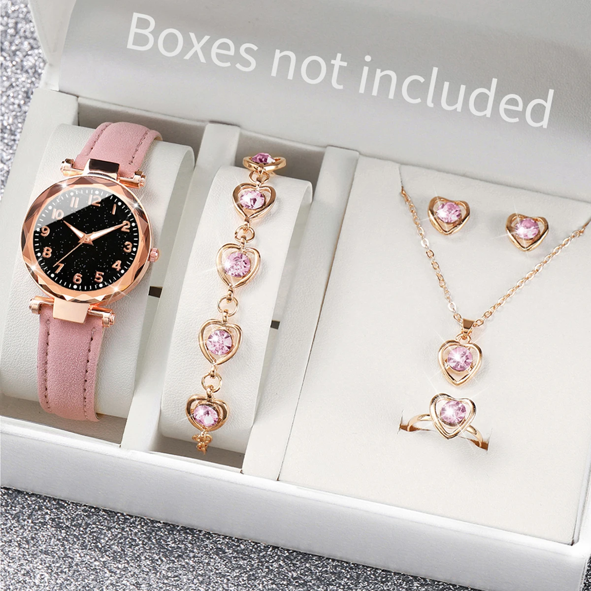 5/6 قطع ساعات نسائية عصرية بحز - مراجعة Mystery Jewelry Jar Watches وسعره