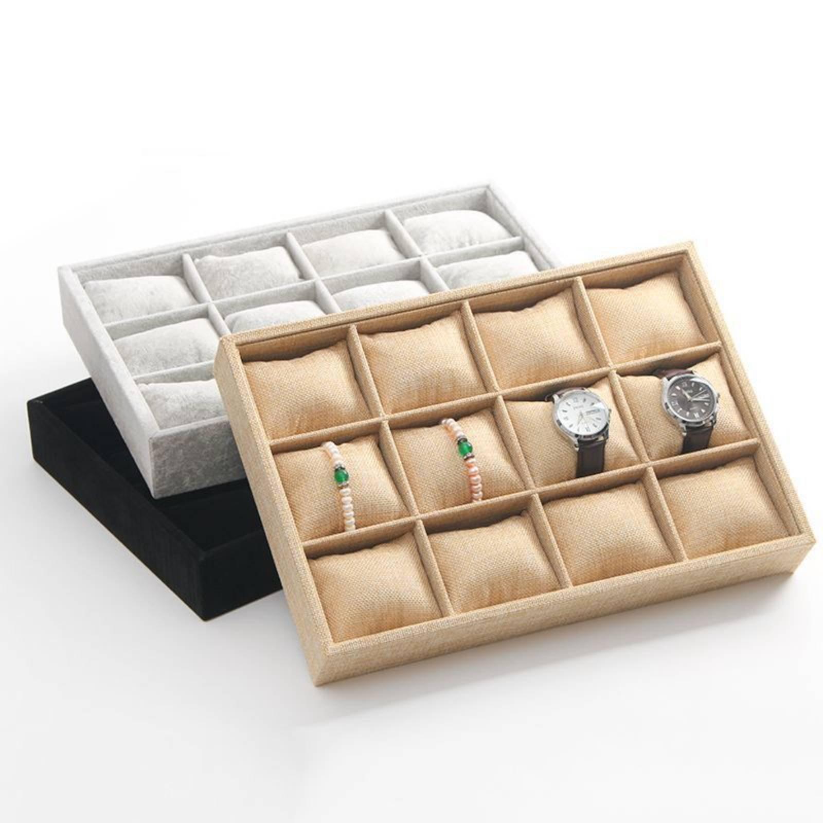 حامل مجوهرات من قماش الكتان، ص - مراجعة Jewelry Organizer Watches وسعره