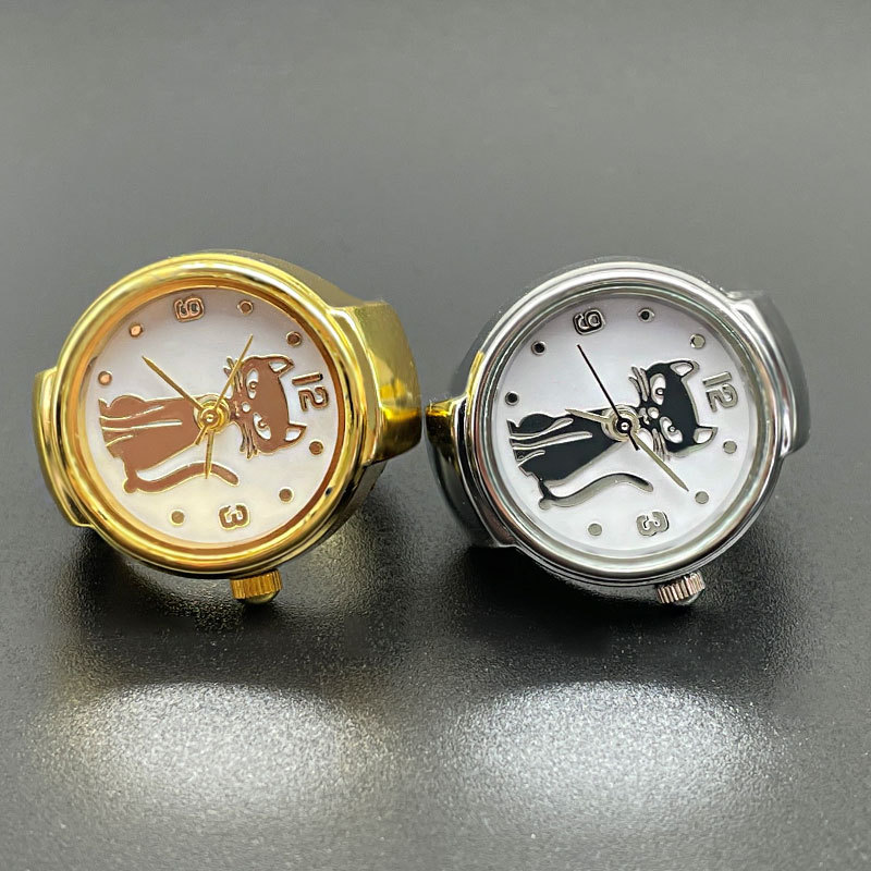 WLP-pانك ساعة كوارتز بقرص قط ل - مراجعة Vintage Jewelry Watches Women وسعره