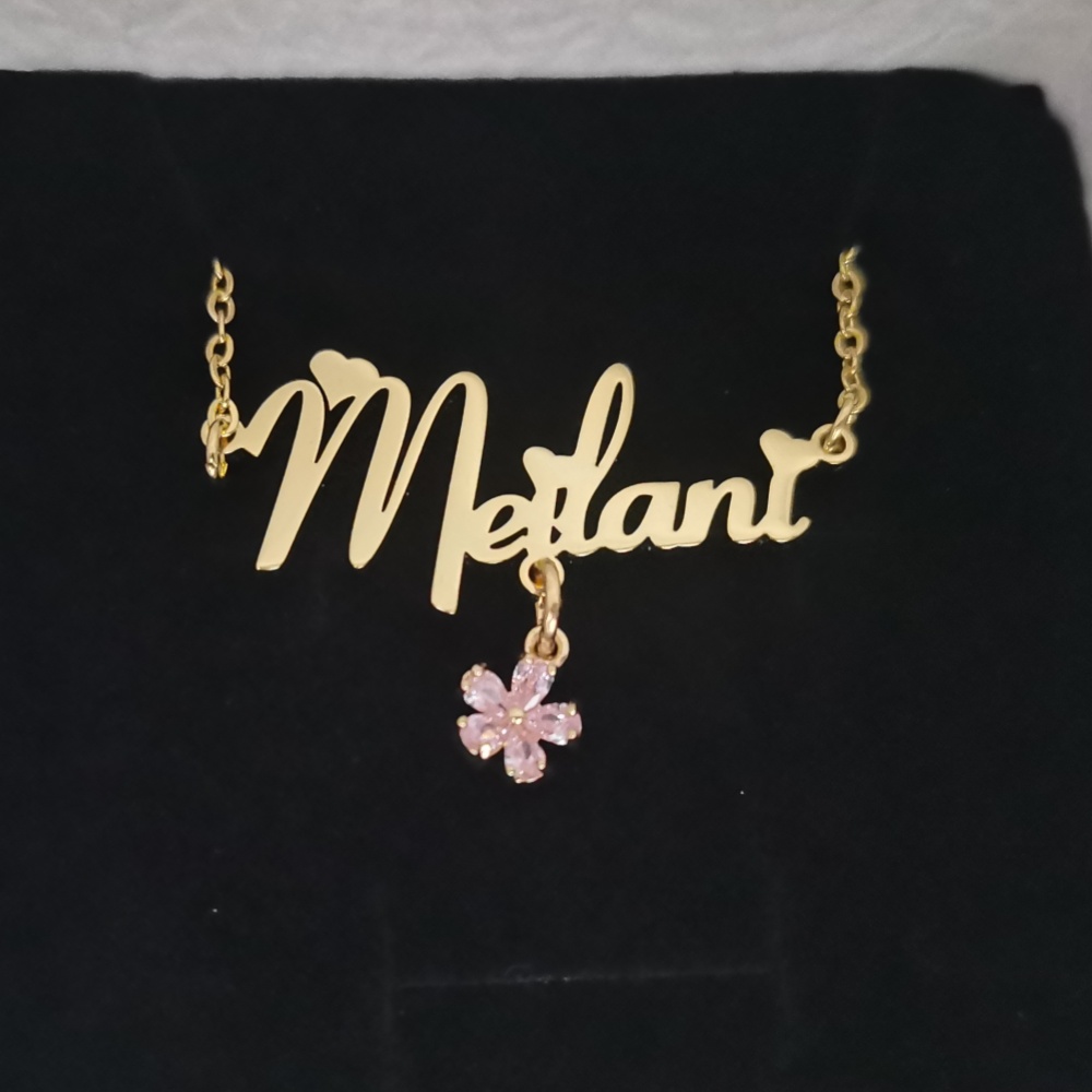 LeeChee-Zircon قلادة صغيرة للأ - مراجعة Engraved Name Necklace وسعره