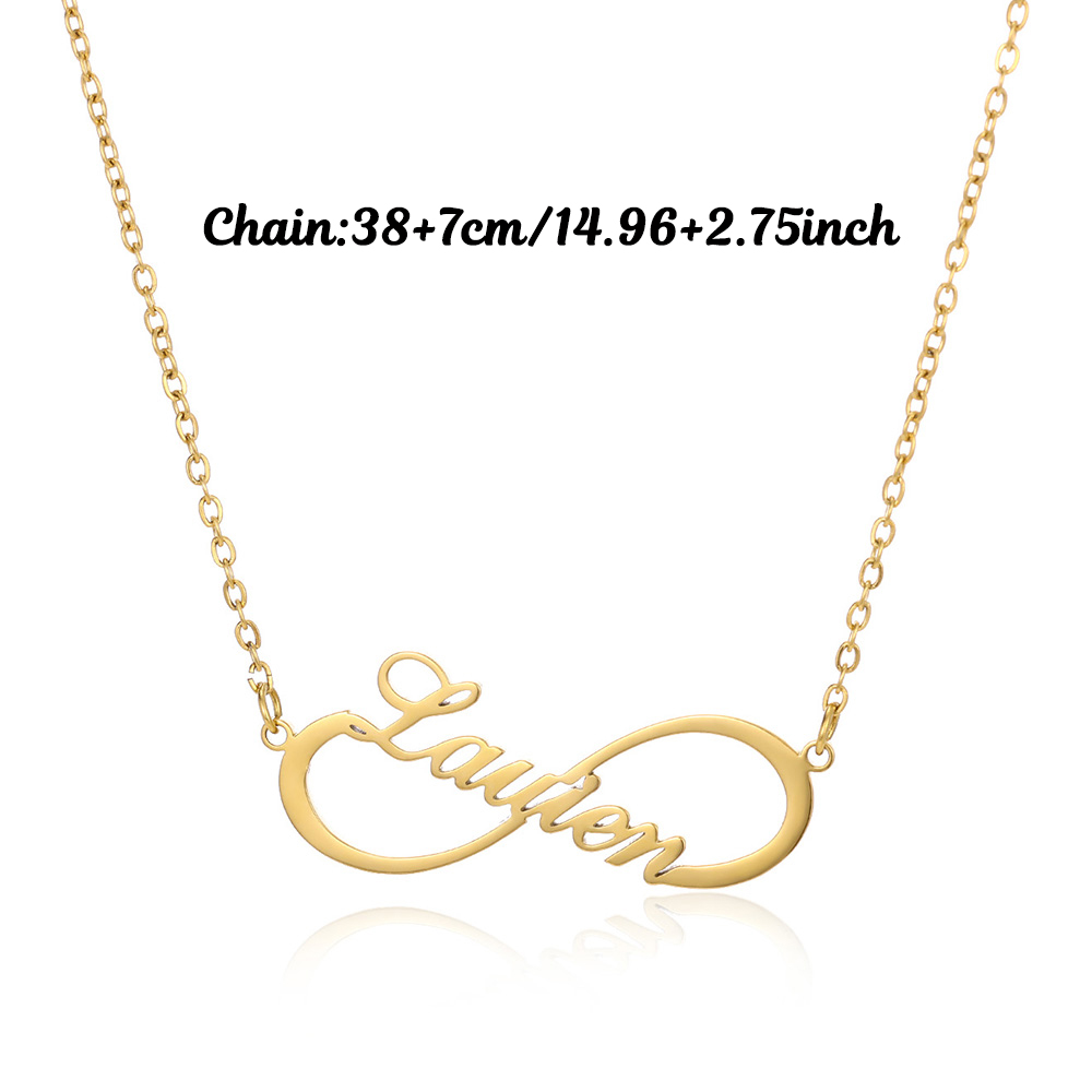 قلادات مخصصة بتصميم لانهائي لل - مراجعة Engraved Name Necklace وسعره