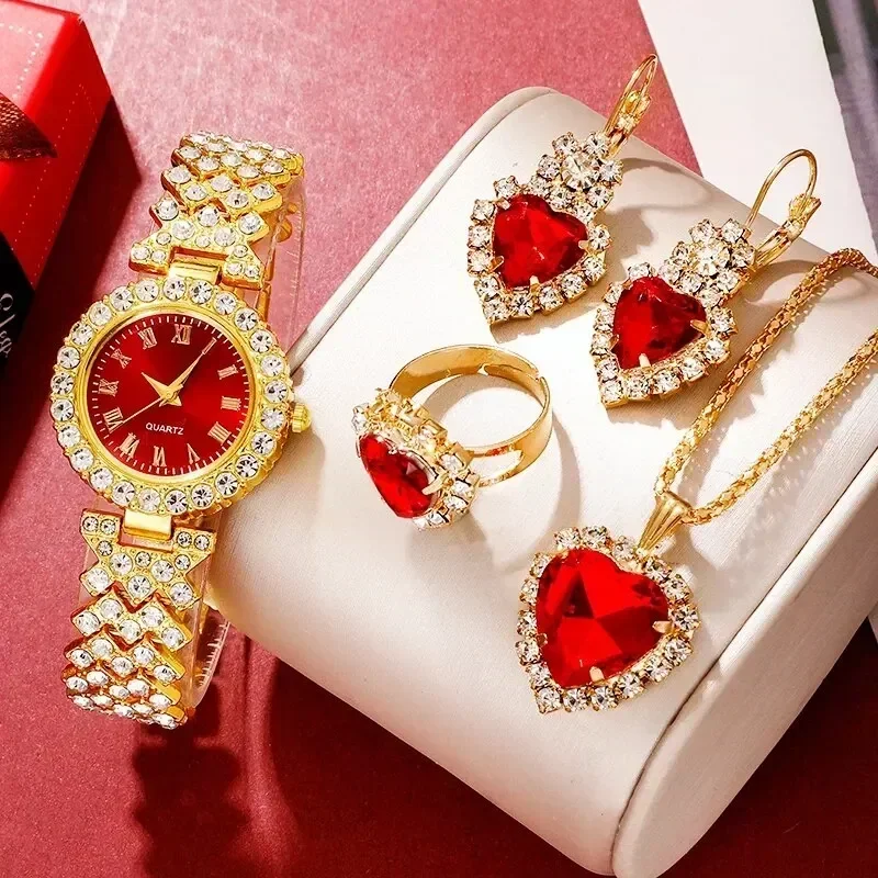 مجموعة مجوهرات ذهبية للنساء ،  - مراجعة Mystery Jewelry Jar Watches وسعره