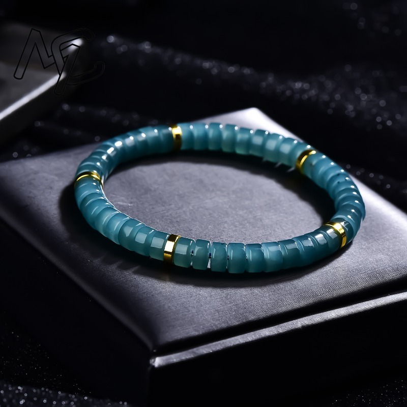 سوار من خرز اليشم الطبيعي الأز - مراجعة Jewelry & Watches Sp Zo O وسعره