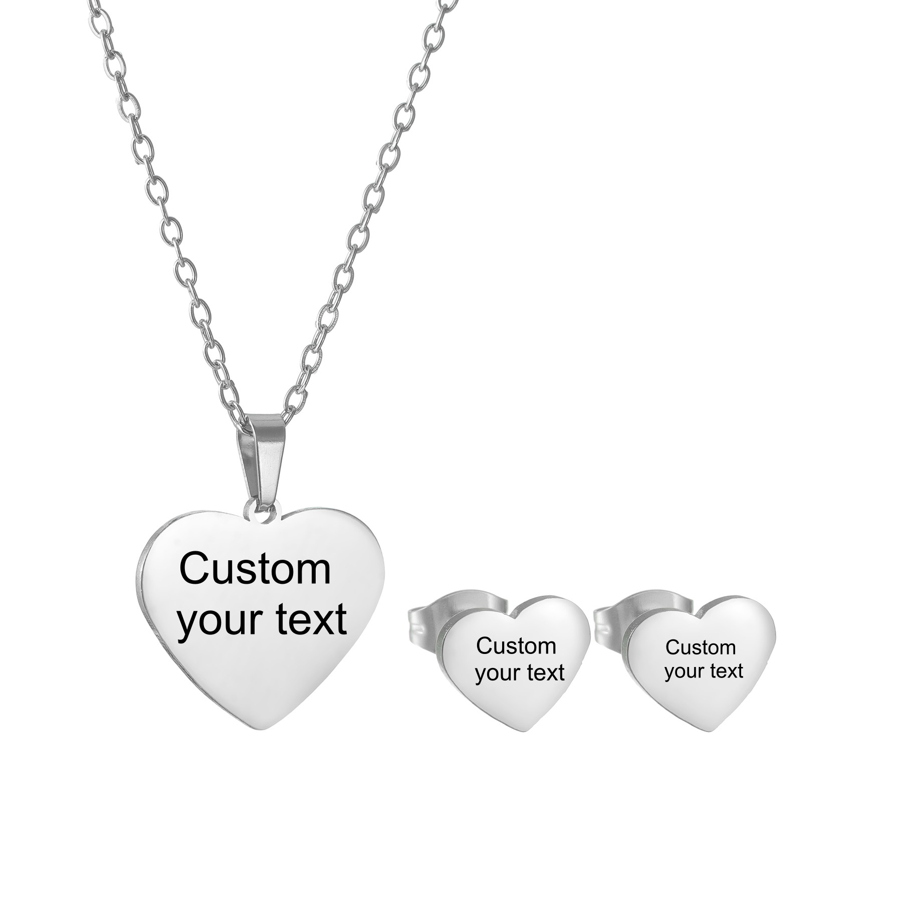 طقم مجوهرات مخصص للنساء يتضمن  - مراجعة Engraved Name Necklace وسعره