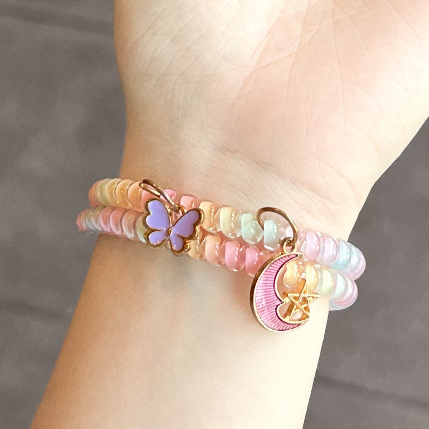 حزام خرز مسطح بتدرج ألوان الحل - مراجعة Jewelry Watches For Kids وسعره
