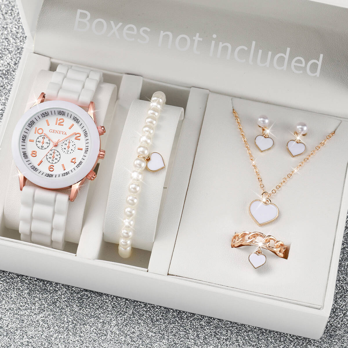 5/6 قطع ساعات نسائية أنيقة مع  - مراجعة Mystery Jewelry Jar Watches وسعره